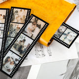 4Pcs Personalized Film Roll Bookmarks DIY Wedding Album Decoration