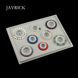 4Pcs Plastic Gray Flock Beads Tray Boards Kit DIY Beading Bracelet Jewelry Tools