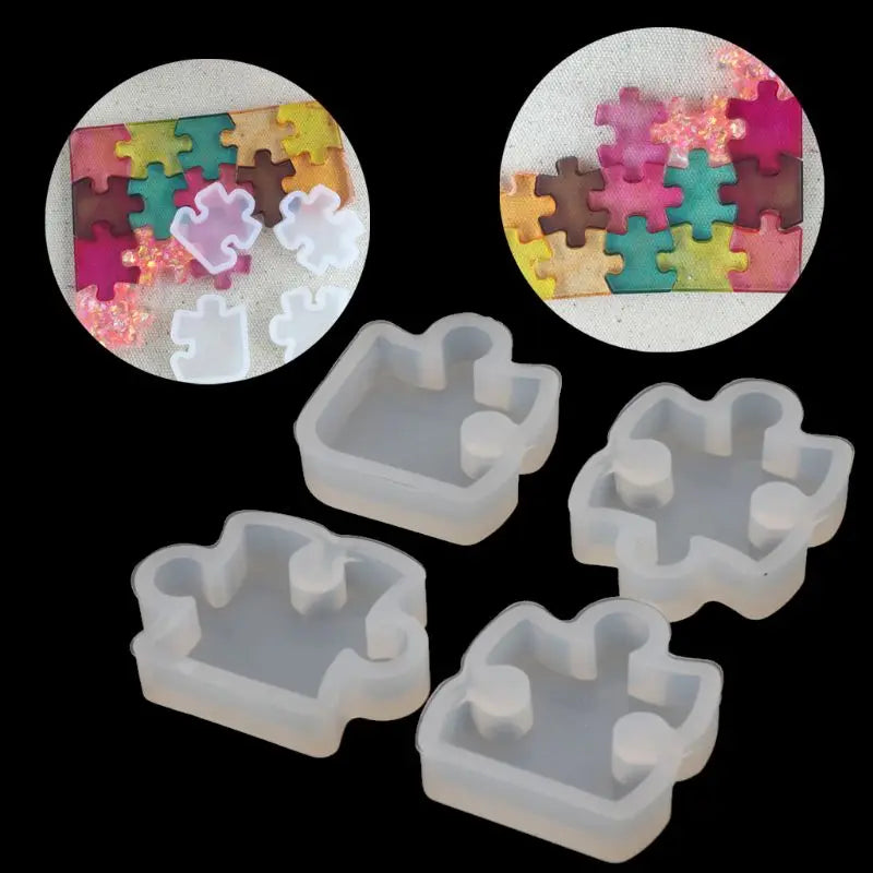 4Pcs Silicone Mould DIY Jewelry Pendant Making Tool