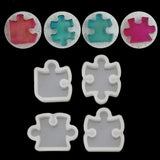 4Pcs Silicone Mould DIY Jewelry Pendant Making Tool
