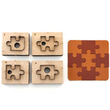 4Pcs Wooden Die Cutting Leather Mold Puzzle Jigsaw Cutting Mold