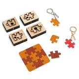 4Pcs Wooden Die Cutting Leather Mold Puzzle Jigsaw Cutting Mold
