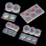 4Pcs Resin 3D Hollow Round Ball Pendant Resin Molds