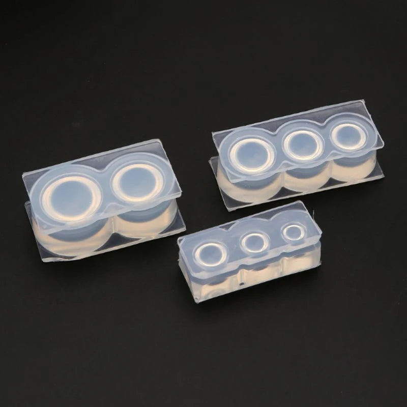 4Pcs Resin 3D Hollow Round Ball Pendant Resin Molds