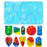 Resin Casting Silicone Mold Light and Shadow Keychain Pendant Jewelry Mould