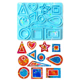 Resin Casting Silicone Mold Light and Shadow Keychain Pendant Jewelry Mould