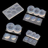 4Pcs Resin Geometric Ball Pendant Molds Quicksand Sphere Mold Jewelry Making