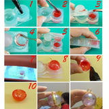 4Pcs Resin Geometric Ball Pendant Molds Quicksand Sphere Mold Jewelry Making