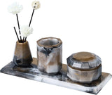 Bathroom Set Resin Molds - Toothbrush Holder, Cup & Diffuser Bottle Mold