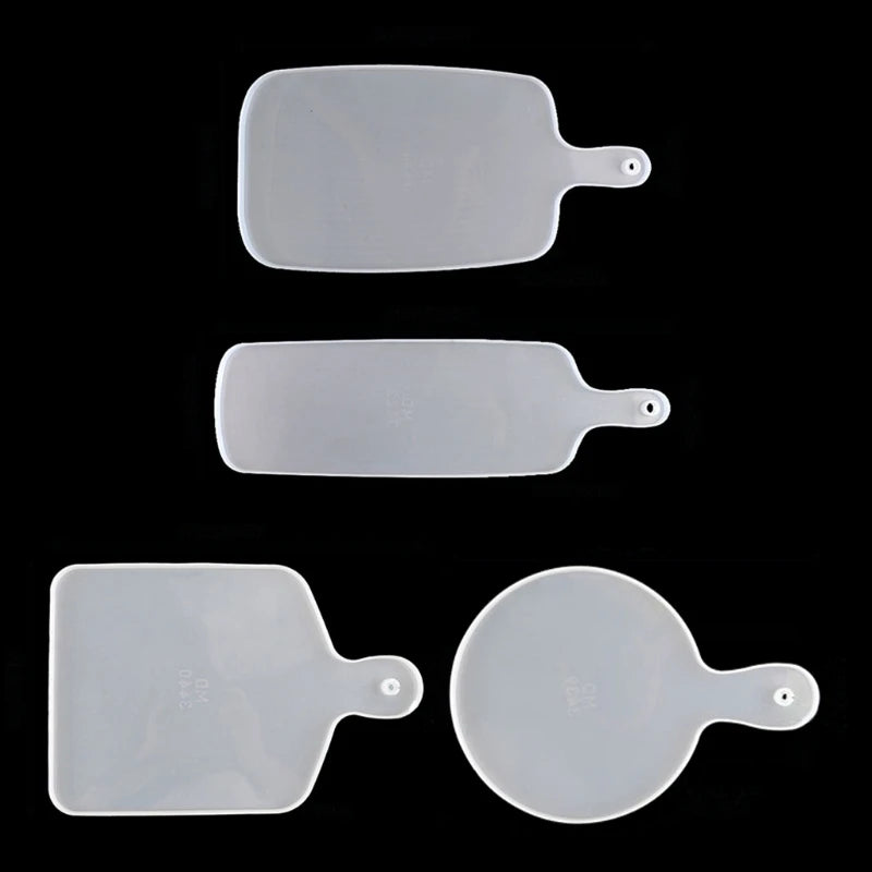 4Pcs Resin Silicone Tray Molds Kit Epoxy Resin DIY Craft Home Decor