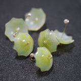 4Pcs Resin Umbrella Heart Charms for Jewelry Making