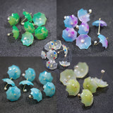 4Pcs Resin Umbrella Heart Charms for Jewelry Making