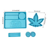 4Pcs Makeup Storage Tray Ashtray Epoxy Resin Mold Herb Spice Grinder Mould