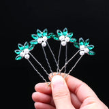 4Pcs/Set Bridal Hair U-shaped Clip Accessories Wedding Hair Decoration