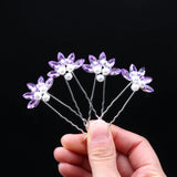 4Pcs/Set Bridal Hair U-shaped Clip Accessories Wedding Hair Decoration