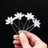 4Pcs/Set Bridal Hair U-shaped Clip Accessories Wedding Hair Decoration
