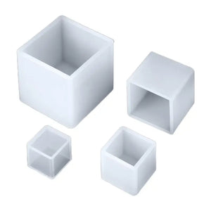 4Pcs/Set Crystal Epoxy Resin Mold Square Jewelry Casting Silicone Mould