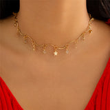 4Pcs/Set Christmas Theme Necklaces for Women Girl Xmas Party Jewelry