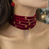 4Pcs/Set Christmas Theme Necklaces for Women Girl Xmas Party Jewelry