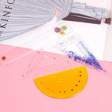 4Pcs Silicone Drawing Ruler Molds for DIY Resin Crafts