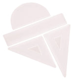 4Pcs Silicone Drawing Ruler Molds for DIY Resin Crafts