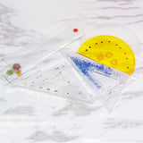 4Pcs Silicone Drawing Ruler Molds for DIY Resin Crafts