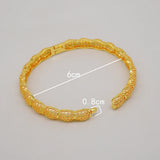 4Pcs/Set Dubai Bangle Bracelet For Women Wedding Jewelry Gift