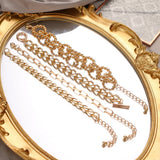 4Pcs/Set Punk Rock Thick Chain Bracelet Set Geometric Charm Jewelry Gift