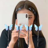4Pcs/Set Women Girls Butterfly Hair Clips Romantic Metal Barrettes