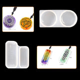 4Pcs Organ Pendant Epoxy Resin Molds Jewelry Organizer Silicone Craft Art
