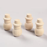 4Pcs Wooden Doll snowman Ornaments DIY Crafts Party Decor Gift Home Jewelry
