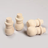 4Pcs Wooden Doll snowman Ornaments DIY Crafts Party Decor Gift Home Jewelry