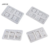 4Pcs Silicone Bear Decor Molds DIY Resin Jewelry Epoxy Crafting Keychain Phone