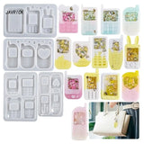 4Pcs Silicone Bear Decor Molds DIY Resin Jewelry Epoxy Crafting Keychain Phone