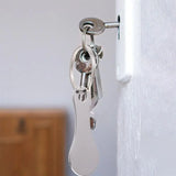 4Pcs Shopping Trolley Tokens Key Rings Stainless Steel Portable Trolley Removers