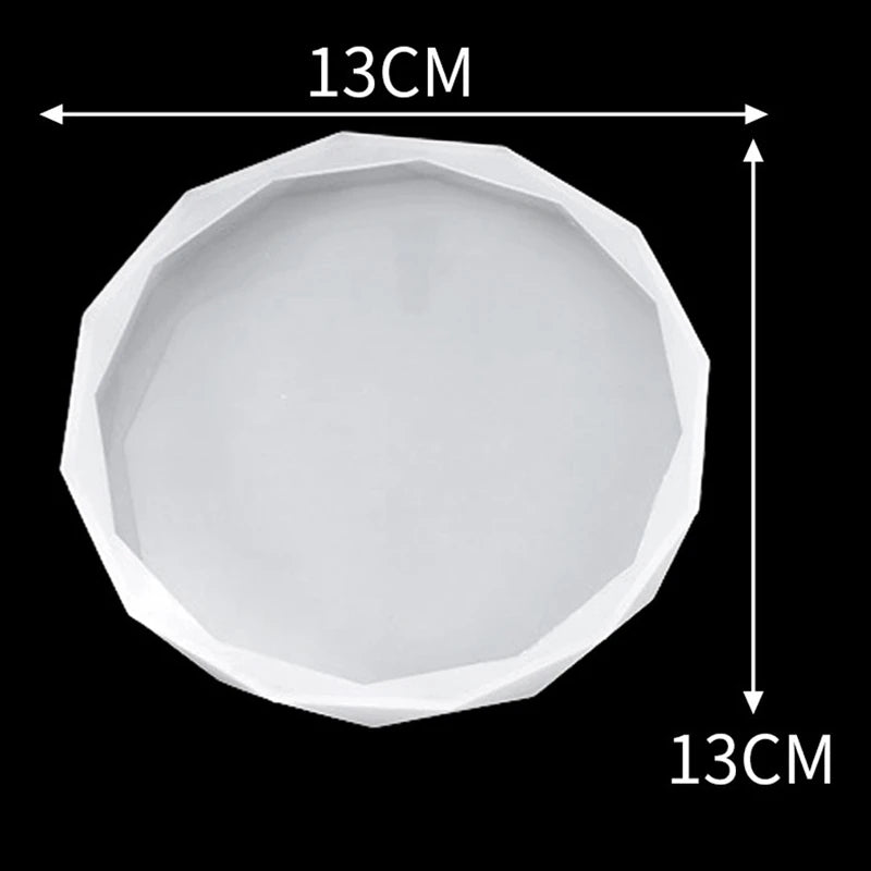 4Pcs Silicone Coaster Mold Epoxy Resin DIY Craft