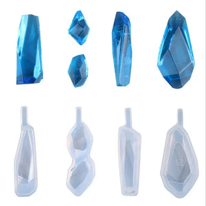 4Pcs Silicone Epoxy Mold Pendant Casting DIY Jewelry Making Tool