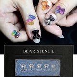 4Pcs Silicone Jewelry Mold Flower Bowtie Bear Resin Mold Epoxy Resin