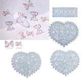 4Pcs Silicone Jewelry Mold Epoxy Resin Casting DIY Nail Art Craft Jewelry Tools