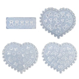 4Pcs Silicone Jewelry Mold Epoxy Resin Casting DIY Nail Art Craft Jewelry Tools