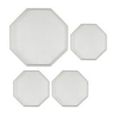 4Pcs Silicone Teapot Mat Tray Mold Octagonal Jewelry Making Mold
