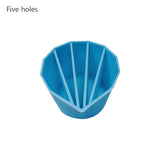 4Pcs Silicone Measuring Cups Mixing Cup, Blue