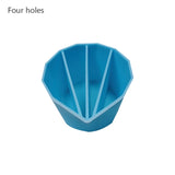 4Pcs Silicone Measuring Cups Mixing Cup, Blue