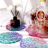 4Pcs Silicone Mirror Molds for Cake Stands Fruit Trays Home Decor