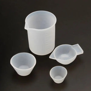 4Pcs Silicone Mixing Cups Measuring Cups DIY Resin Jewelry Tools Kit
