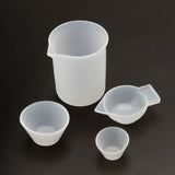 4Pcs Silicone Mixing Cups Measuring Cups DIY Resin Jewelry Tools Kit
