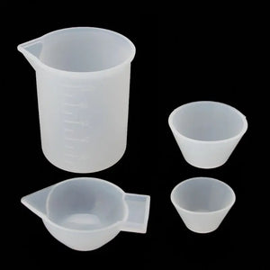 4Pcs Silicone Mixing Cups Measuring Cups DIY Resin Jewelry Tools Kit