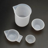 4Pcs Silicone Mixing Cups Measuring Cups DIY Resin Jewelry Tools Kit
