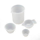 4Pcs Silicone Mixing Cups Measuring Cups DIY Resin Jewelry Tools Kit