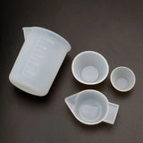 4Pcs Silicone Mixing Cups Measuring Cups DIY Resin Jewelry Tools Kit